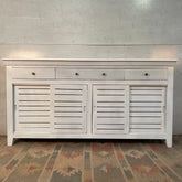 Handmade Carved Indian Furniture Shutter Doors Reclaimed Wood Sideboard